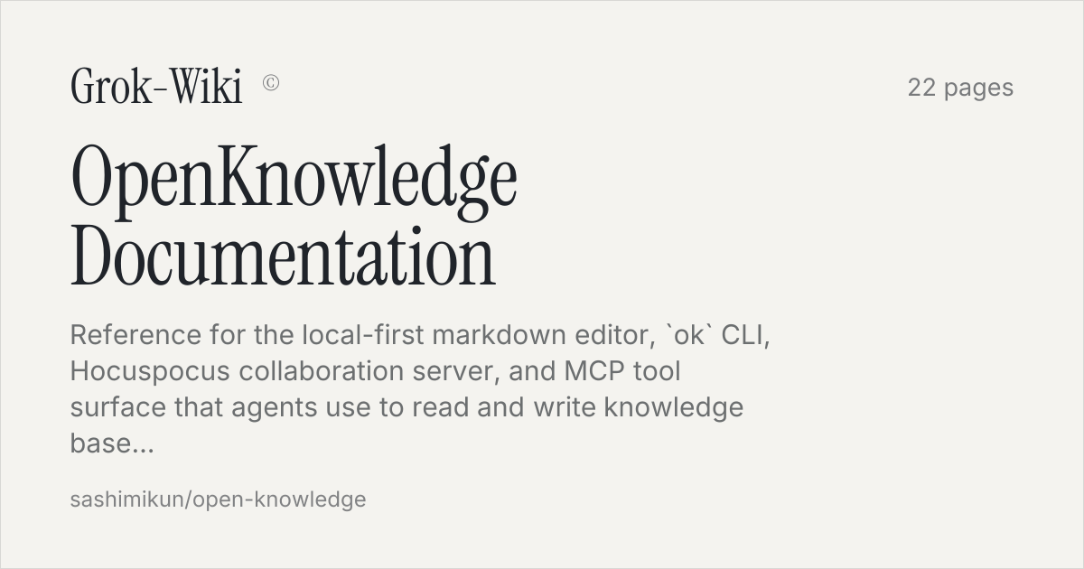 OpenKnowledge Documentation · Grok Docs